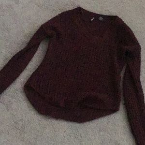 Maroon v neck sweater